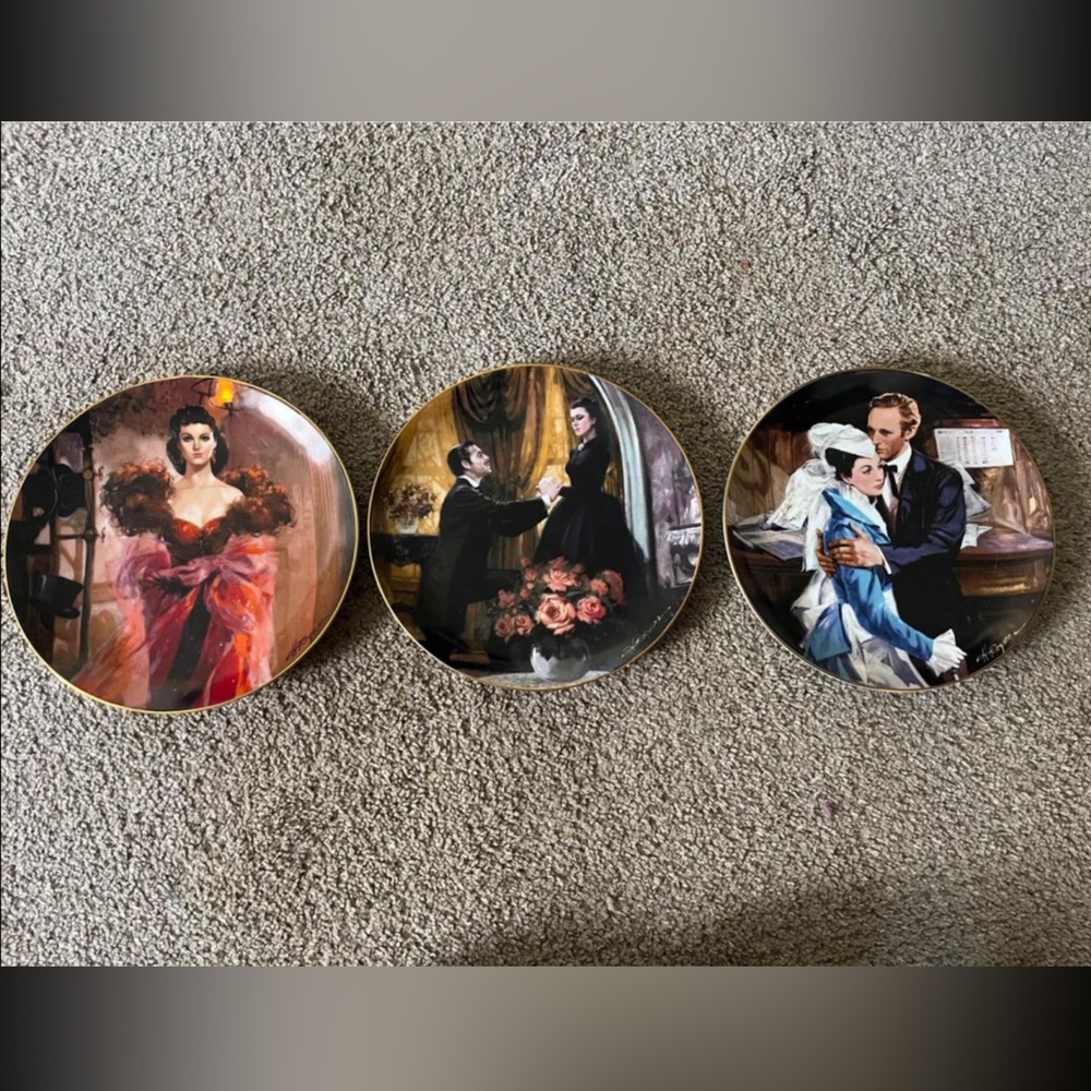 Gone with the wind collectible plates